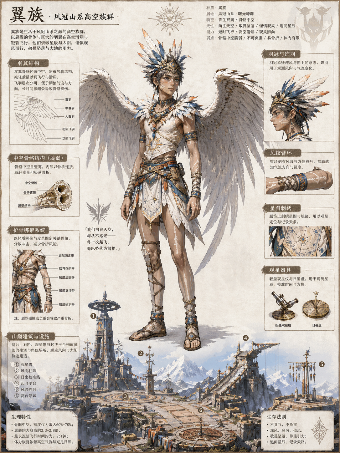 翼族设定